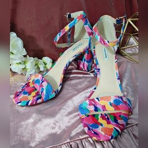 Alex Marie Colorful Strappy Women's Heels